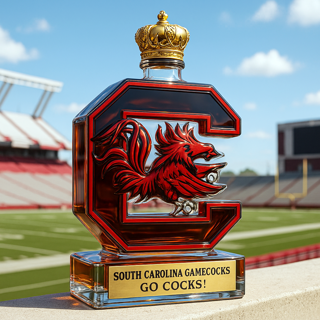South Carolina Gamecocks Limited-Edition Whiskey Bottle