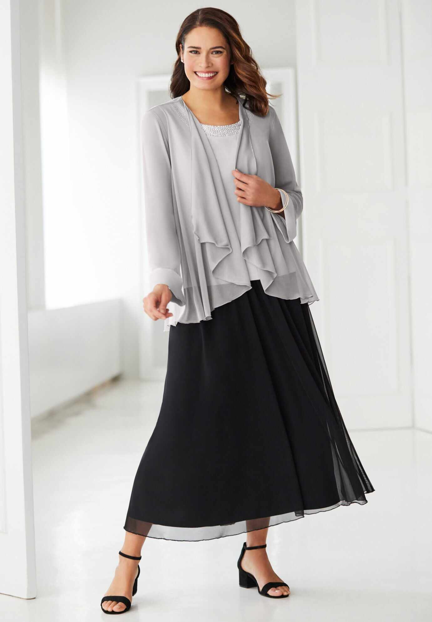 2-piece Sheer Jacket Set