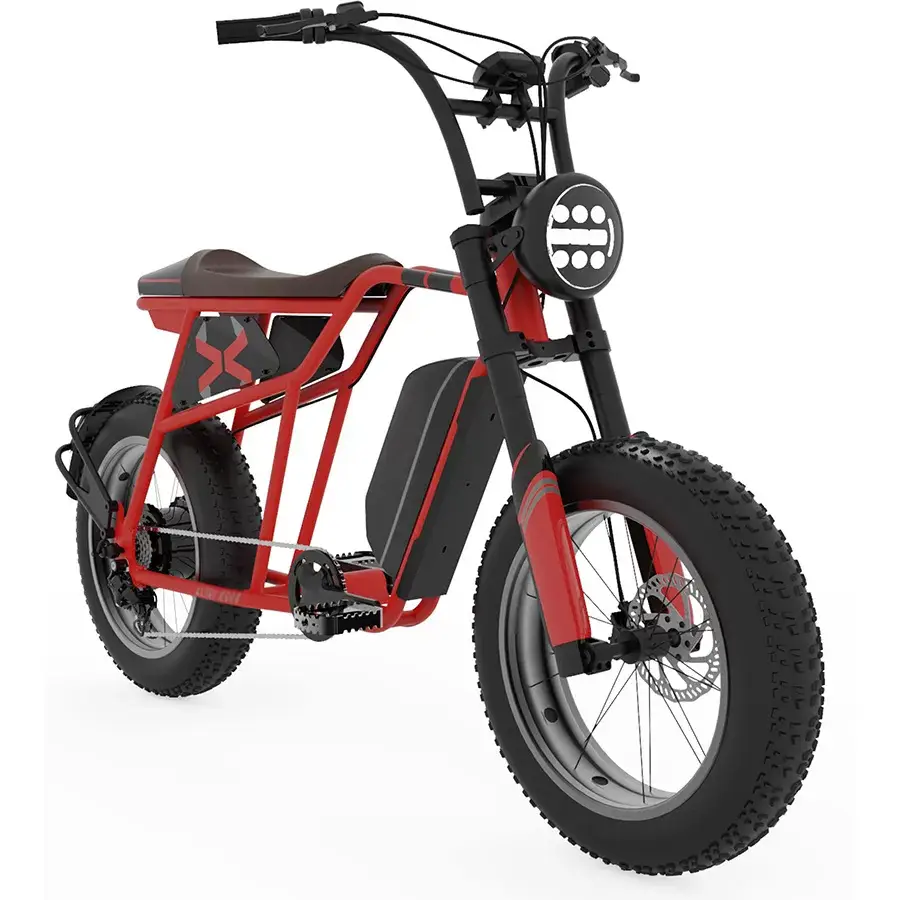 R500 Electric Bicycle with 28 mph Max Speed, 500W Motor, Average Range of 60 Miles and 20” Fat Tires