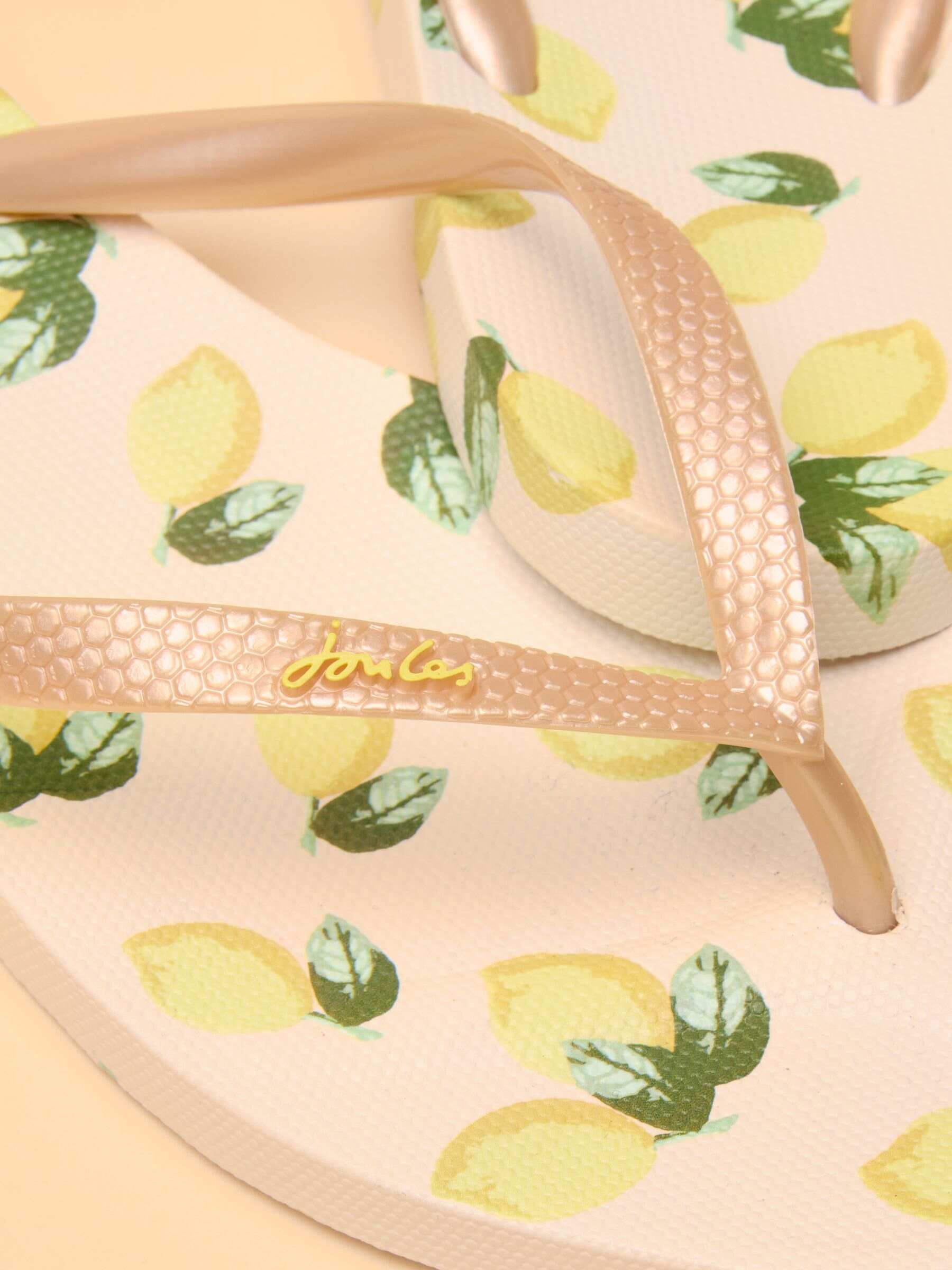 Sunvale Navy Tile Print Flip Flops