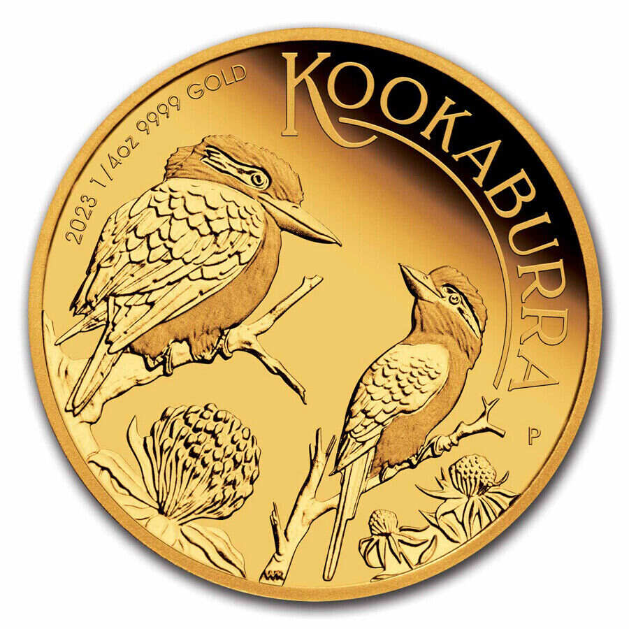2023-P Australia 1/4 Oz Gold Kookaburra Proof - SKU#272754