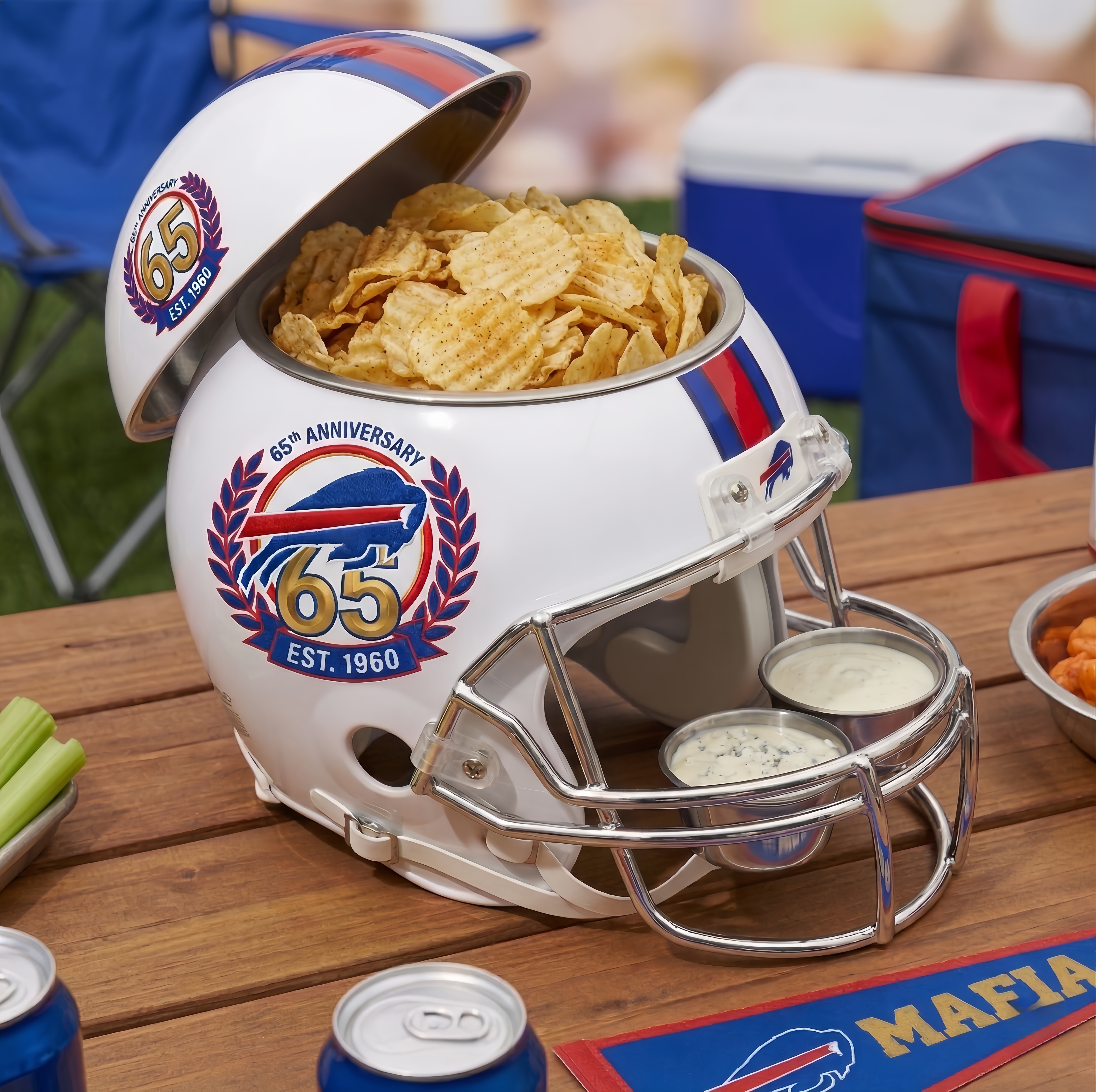 Buffalo Bills 65th Anniversary Helmet Snack Bowl