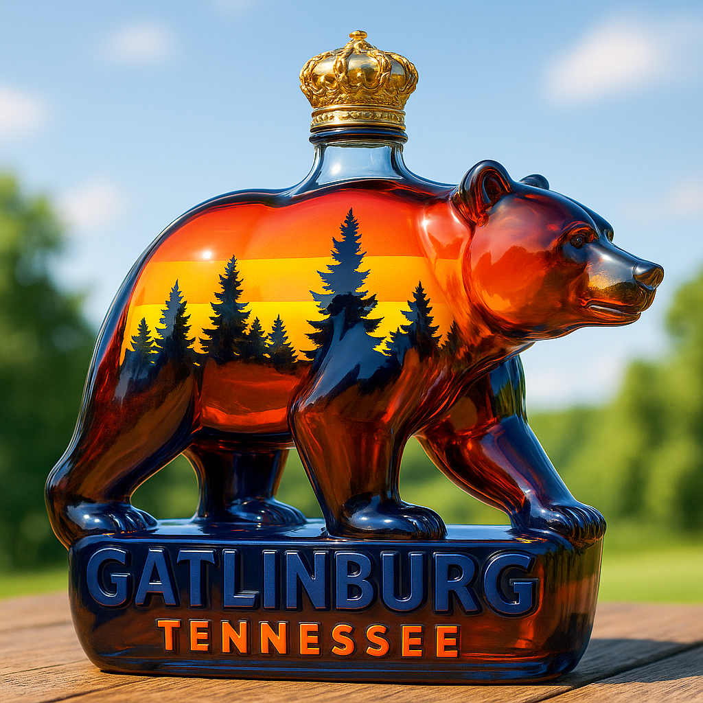 Gatlinburg Bear Whiskey Bottle