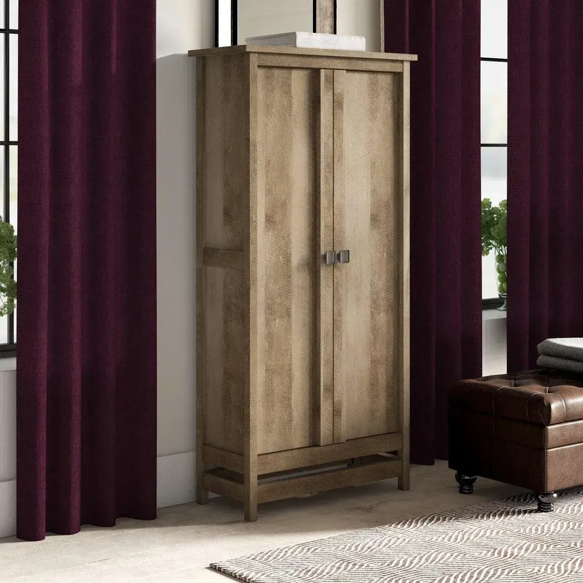 Wood Armoire, Rustic Armoires & Wardrobes, Closet Organizers, Bedroom Storage Solutions, Clothing Storage Cabine