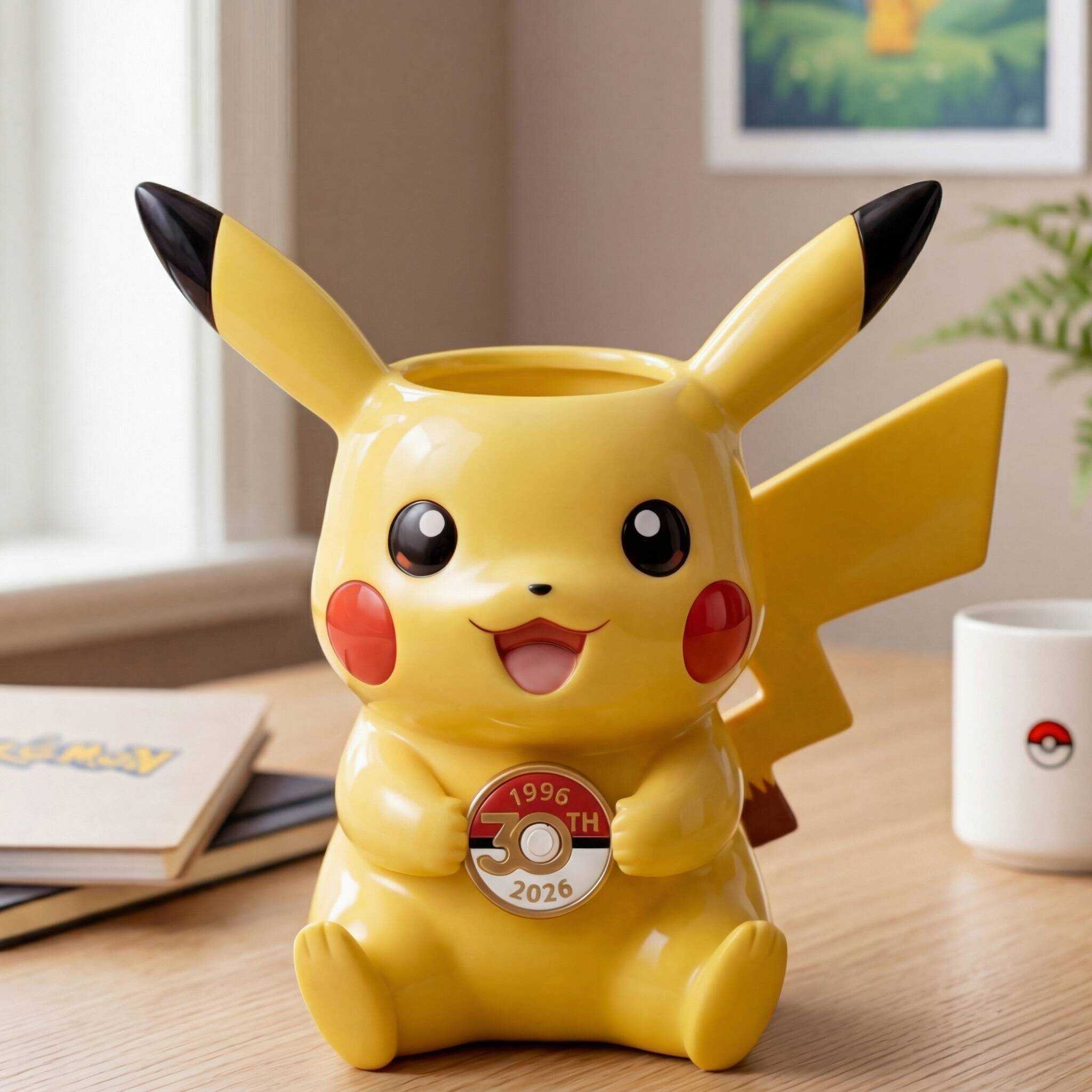 Pokémon 30th Anniversary Pikachu Ceramic Planter