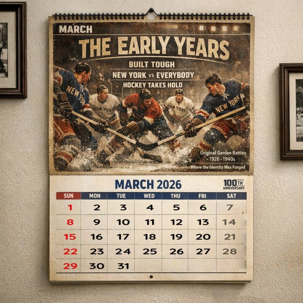 NYR 100th Anniversary Wall Calendar