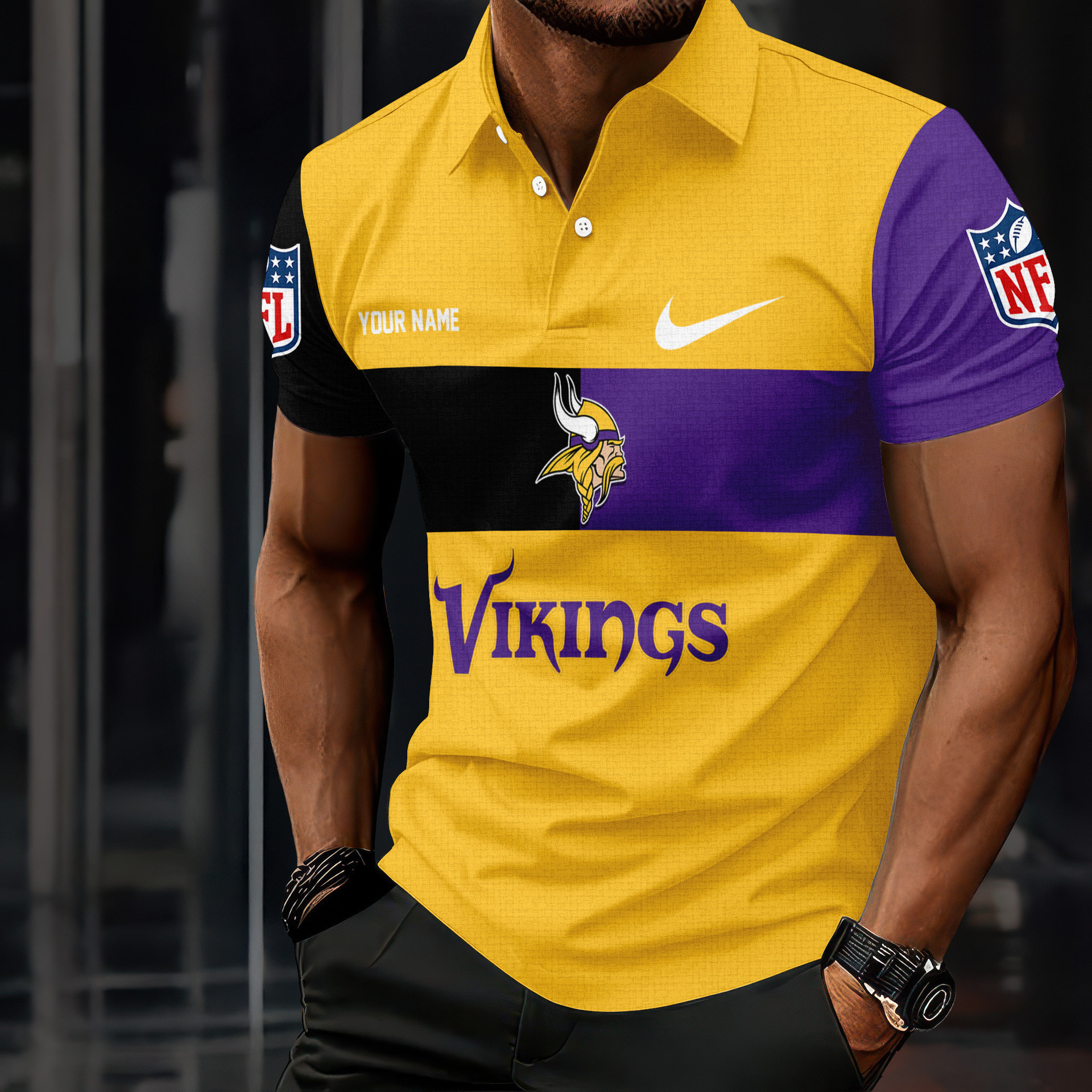 Minnesota Vikings | Premium NFL Men Polo Shirt TD230825 - Perfect Gift For Fan