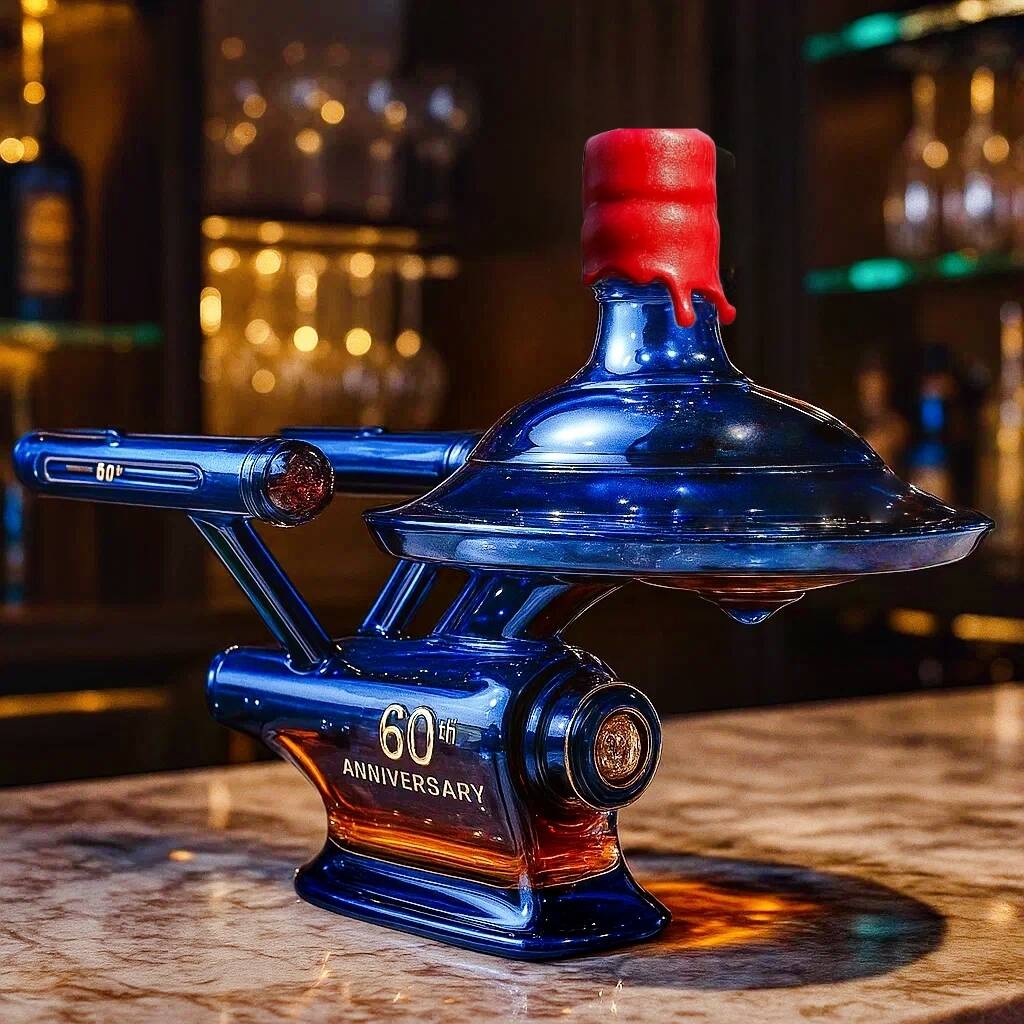 Star Trek 60th Anniversary Whisky Bottle