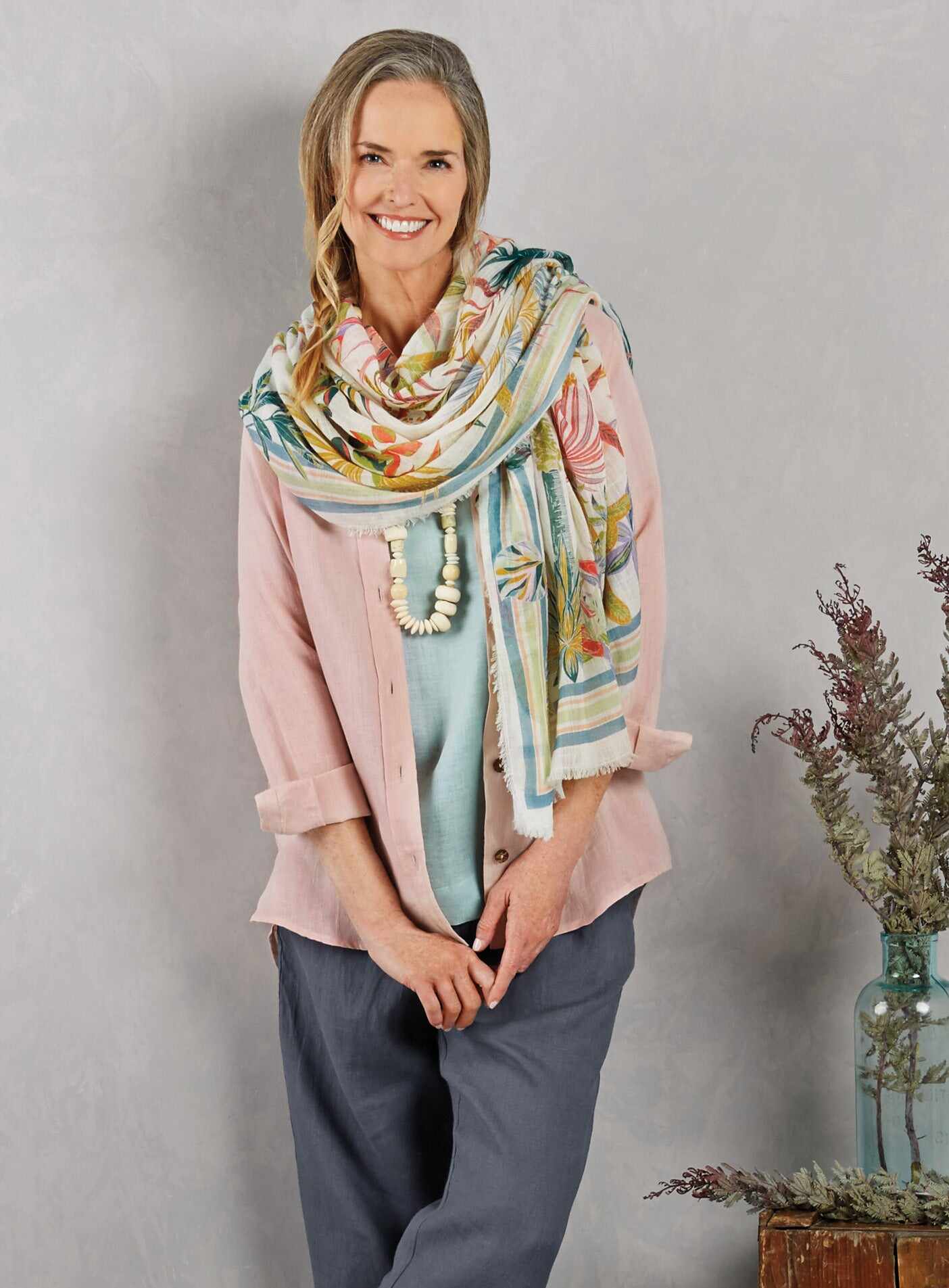 Algarve European Linen Long-sleeve Shirt