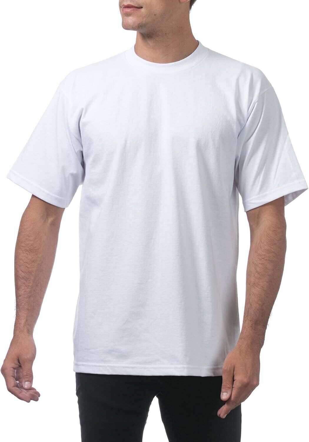 Men's Heavyweight Cotton Short Sleeve Crew Neck T-Shirt