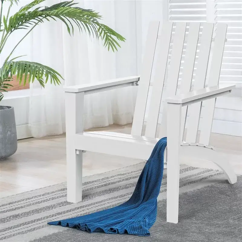 Outdoor Patio Acacia Wood Adirondack Lounge Chair