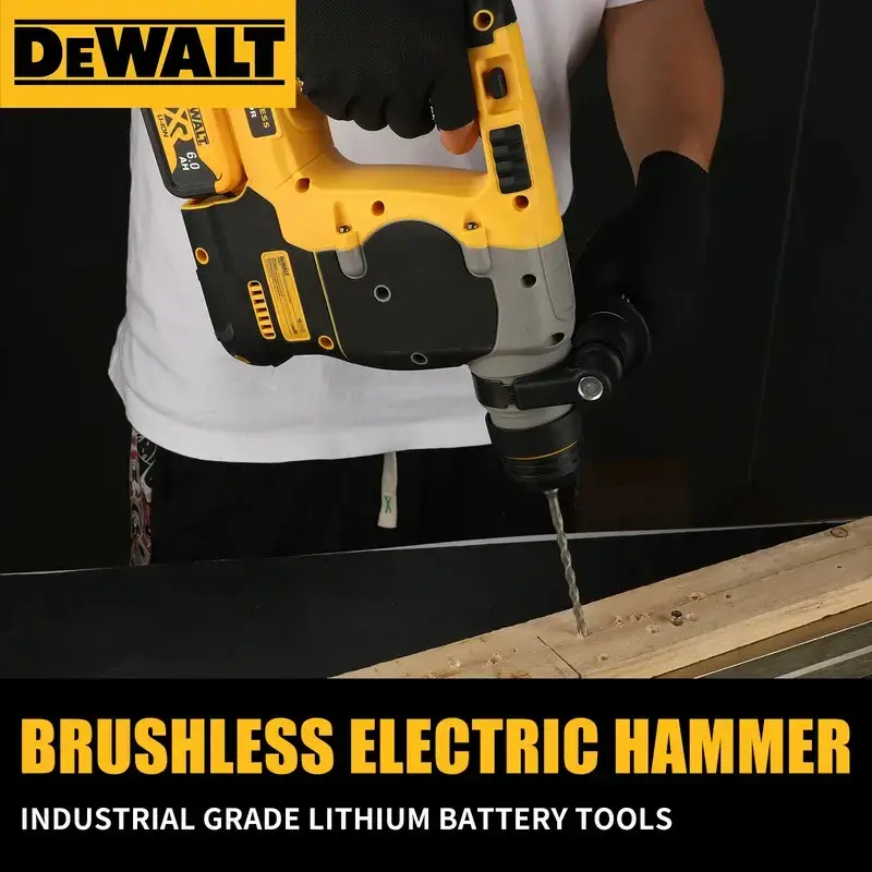 DCH273 Brushless Rotary Hammer,2.1J Impact Energy,360 ° Handle–Efficient for Concrete,Brick&Stone Drilling For 20V 6.0Ah Battery