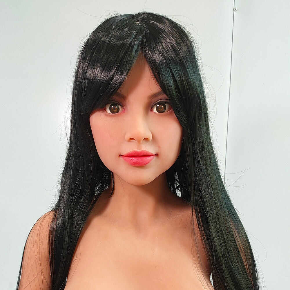 Ana S159 TPE/Silicone Sex Doll Head Only