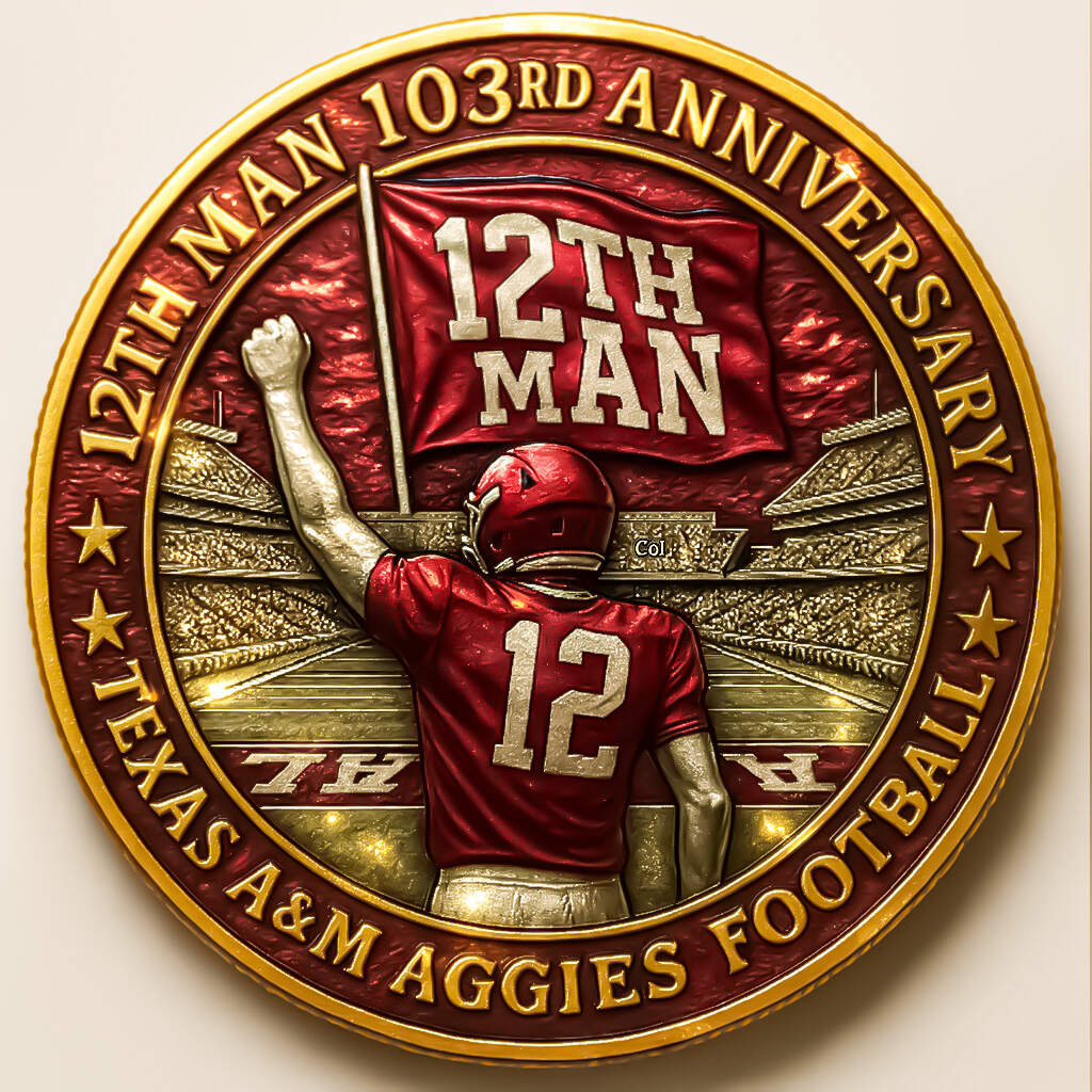 Texas A&M “12th Man – 103rd Anniversary” Commemorative Coin