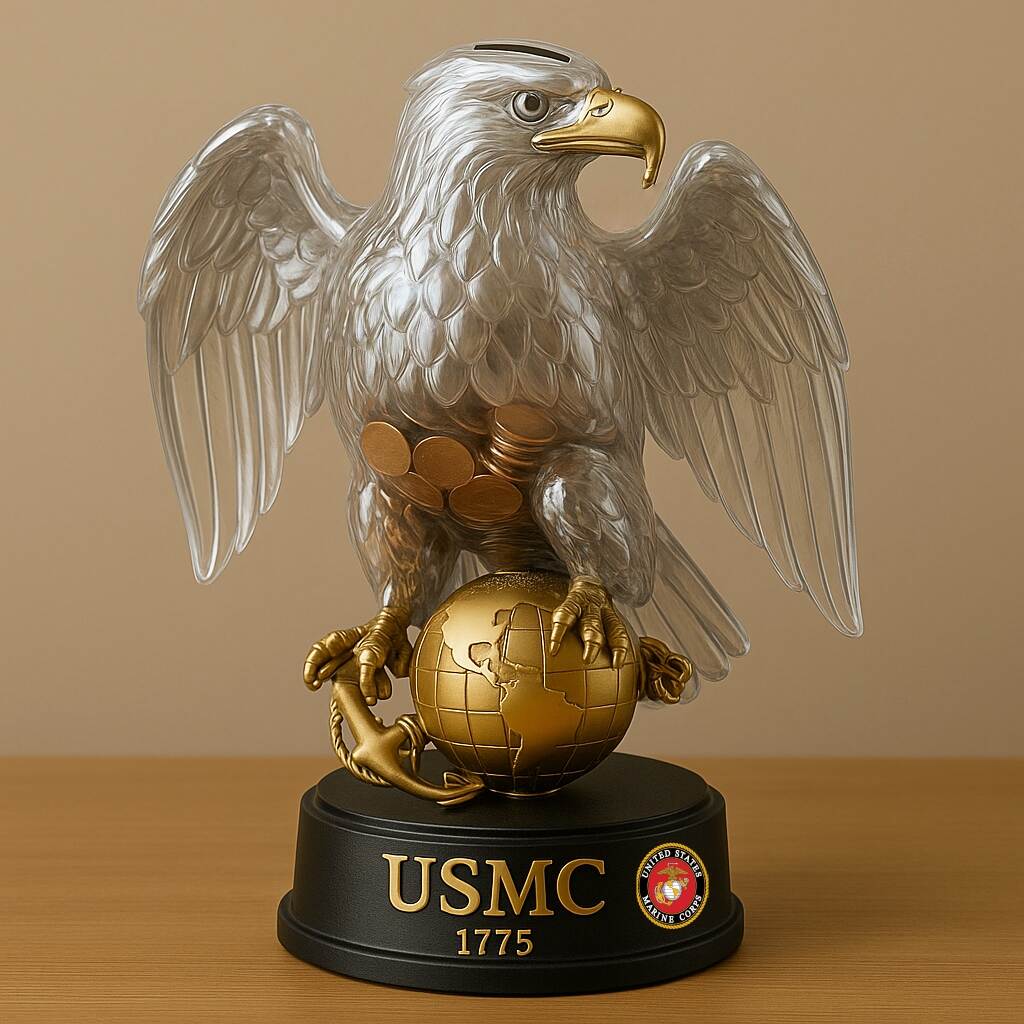USMC Eagle Coin Bank – 250th Anniversary Edition
