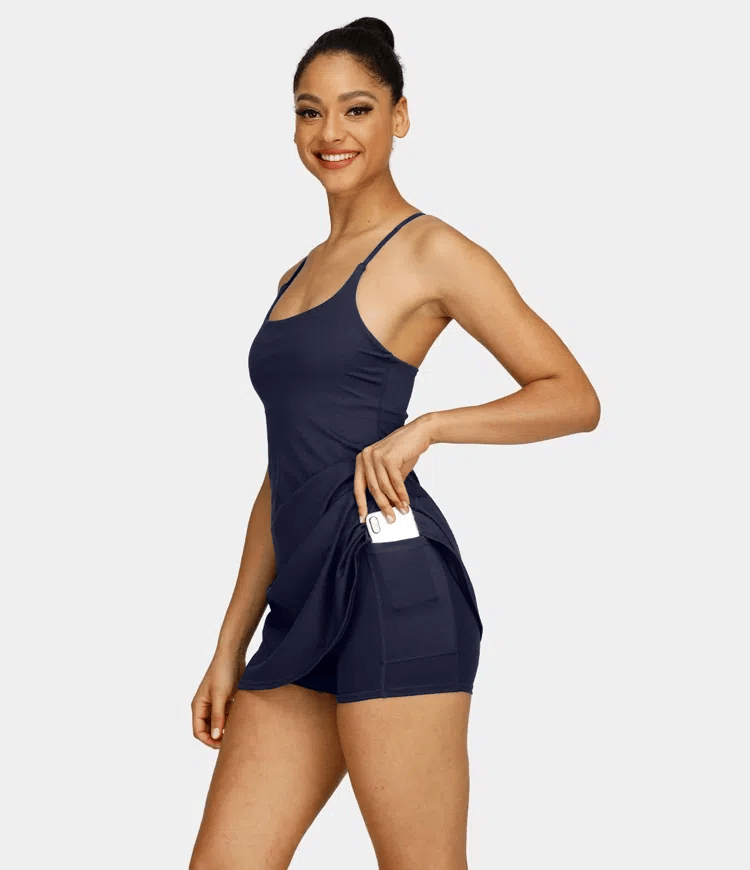 🔥Flash Sale🔥Softlyzero Plush Backless Active Dress-Easy Peezy