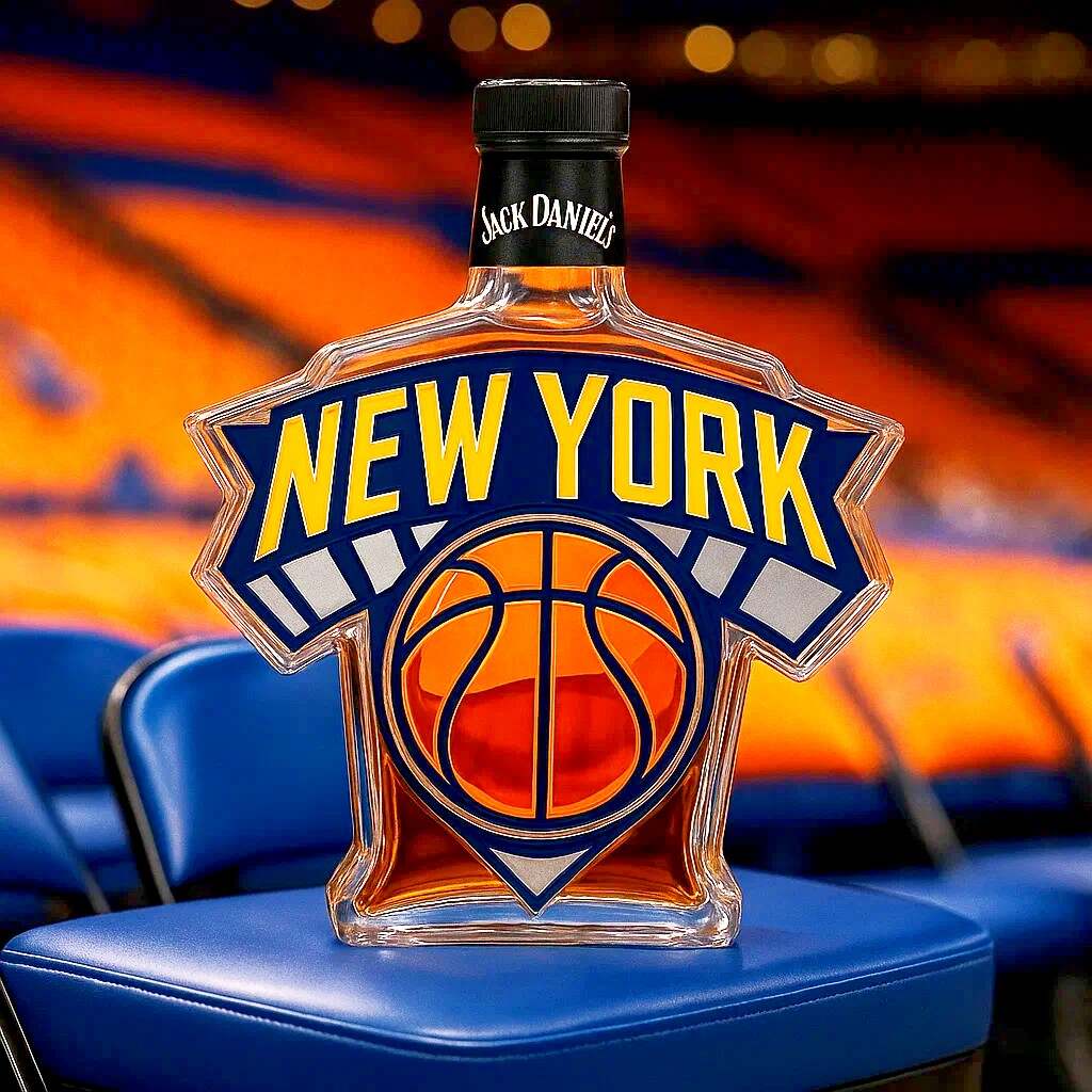 New York Knicks Whisky Bottle