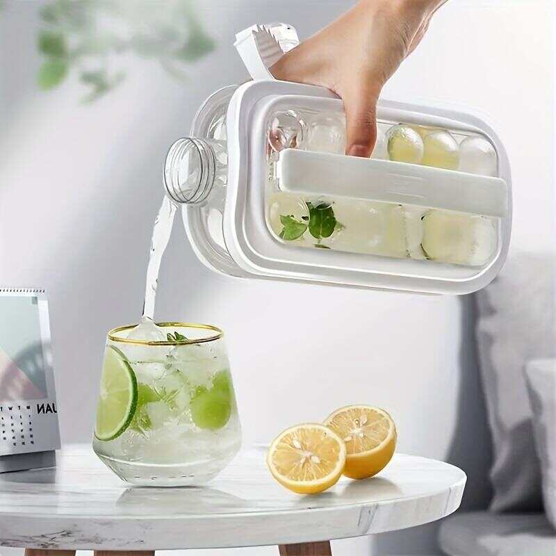 1pc Ice Ball Maker Kettle Kitchen Bar Accessories Gadgets Creative Ice Cube Mold 2 In 1 Multifunctional Container Pot