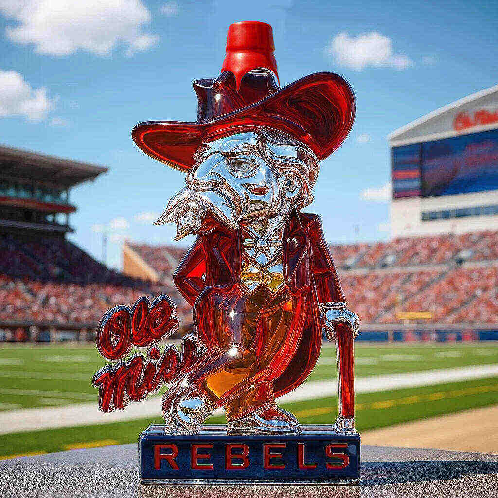 Ole Miss Rebels Whiskey bottle