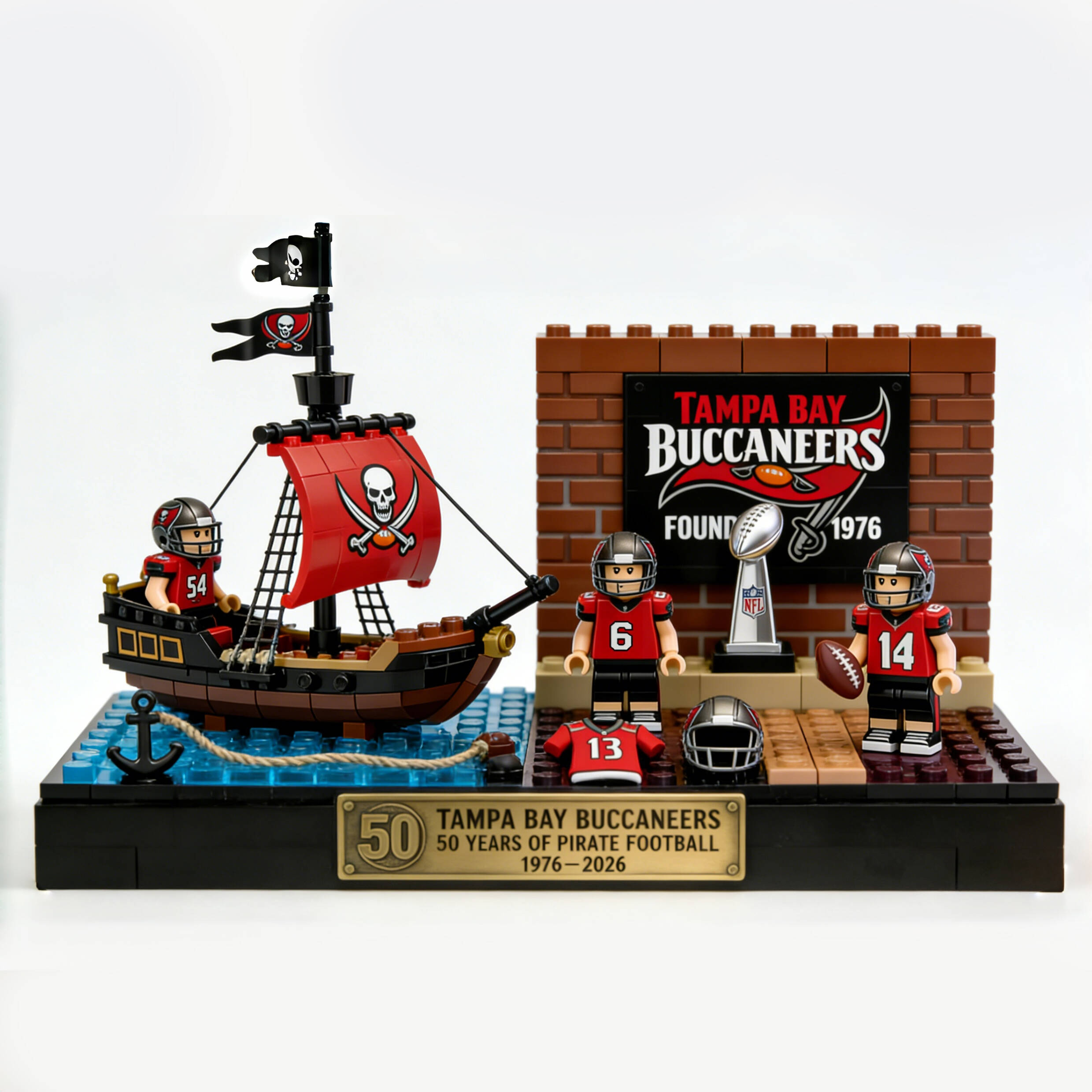 The Buccaneers 50th Anniversary Display Set