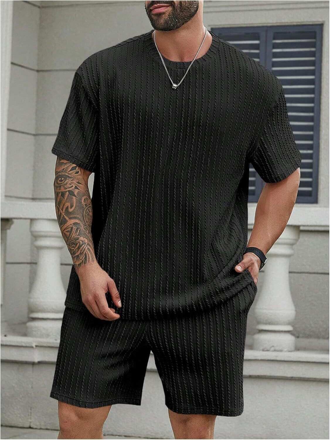 💝Last day promotion! Men's two-piece textured suit