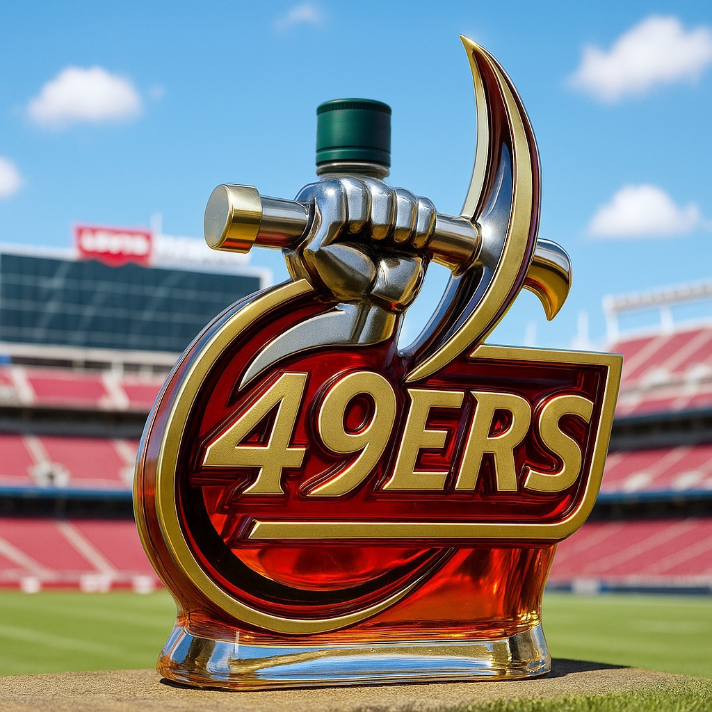 San Francisco 49ers Whiskey Bottle