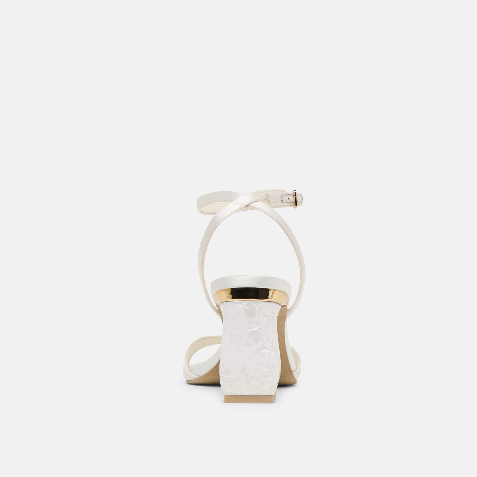 TILDA HEELS TRUE WHITE SATIN