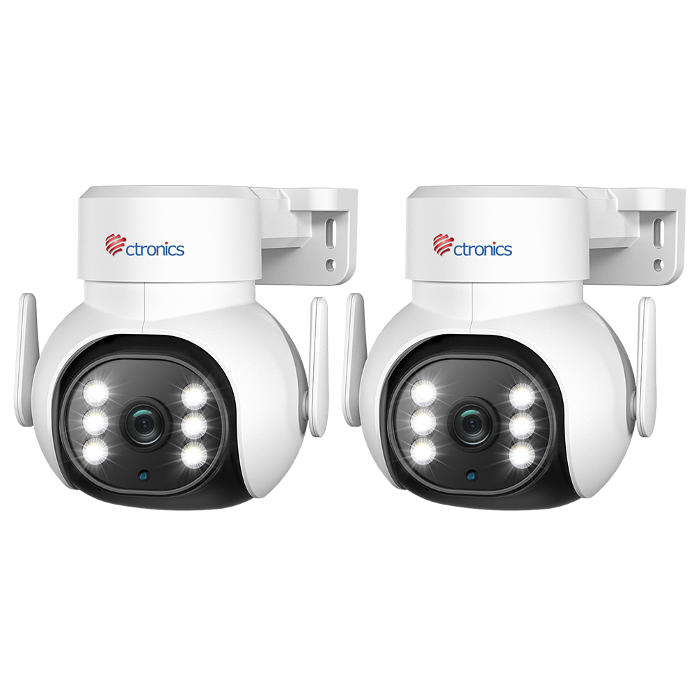 【ONLY $ 29.99】Ctronics 6X Hybrid Zoom Dual Lens 1080P HD WIFI Surveillance Camera with Human Detection and Auto Tracking