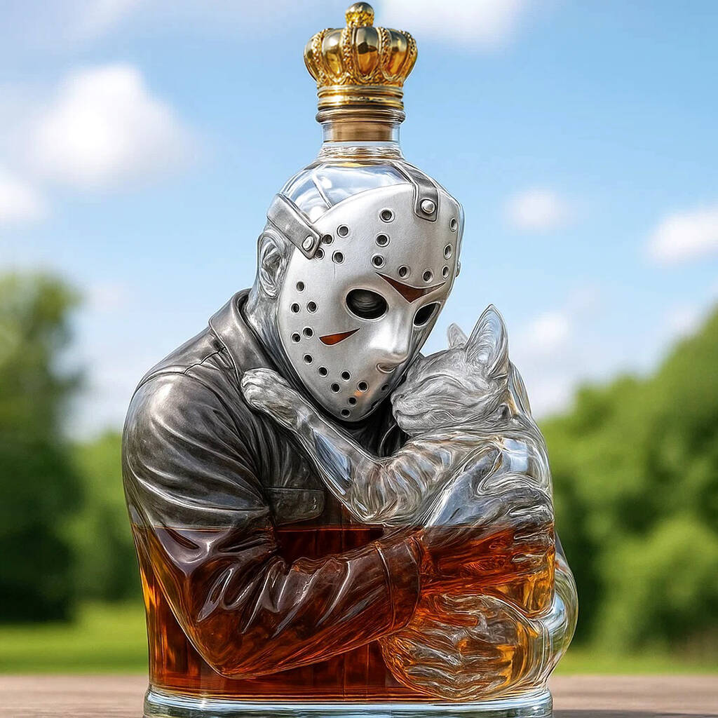 Jason Voorhees＆Cat Whiskey bottle
