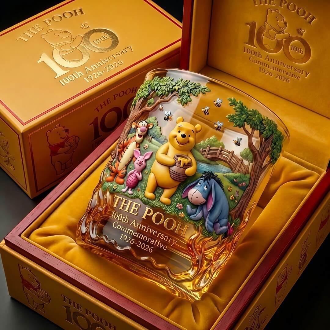 The Pooh 100th Anniversary Commemorative Whiskey Glass