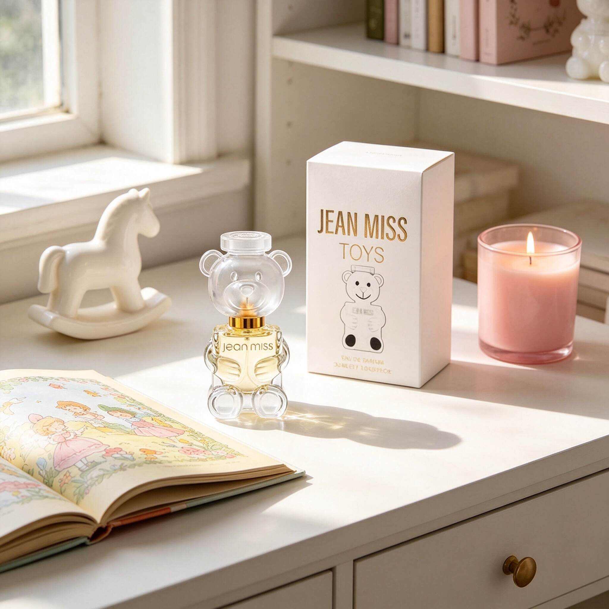 TOYS Teddy Bear Women Eau de Parfum 30ml, Cute Clear 3D Bear Shaped Bottle