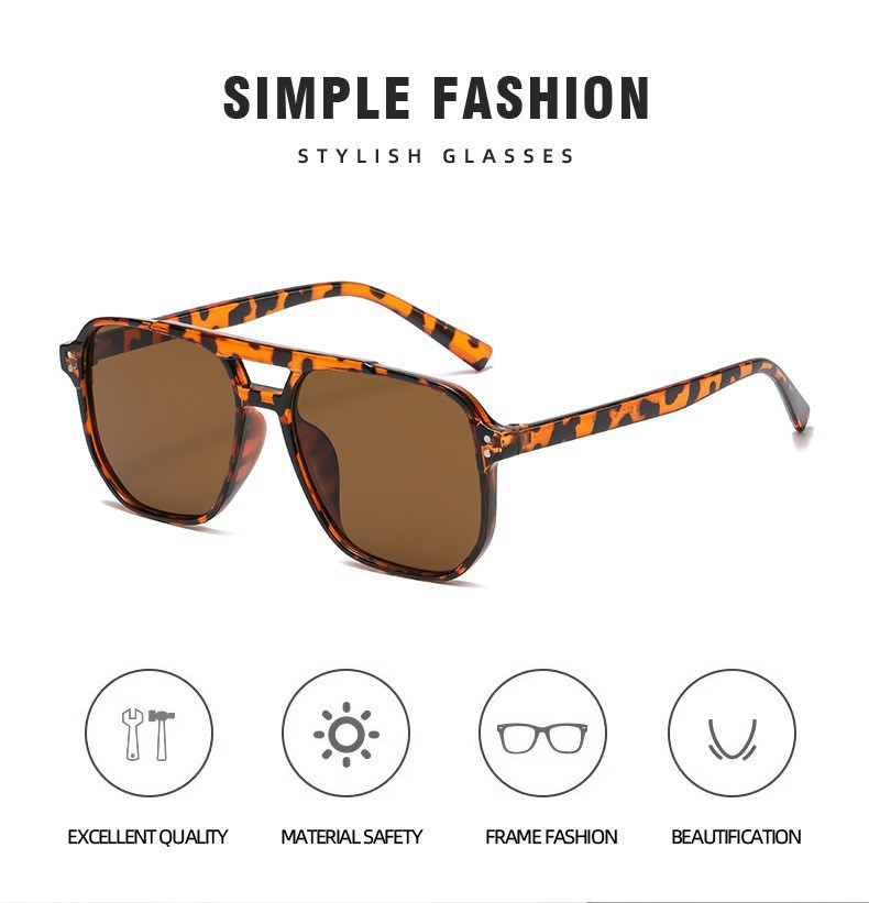 🔥Last Day 69% OFF ✨4-pack unisex Y2K fashionable versatile aviator sunglasses