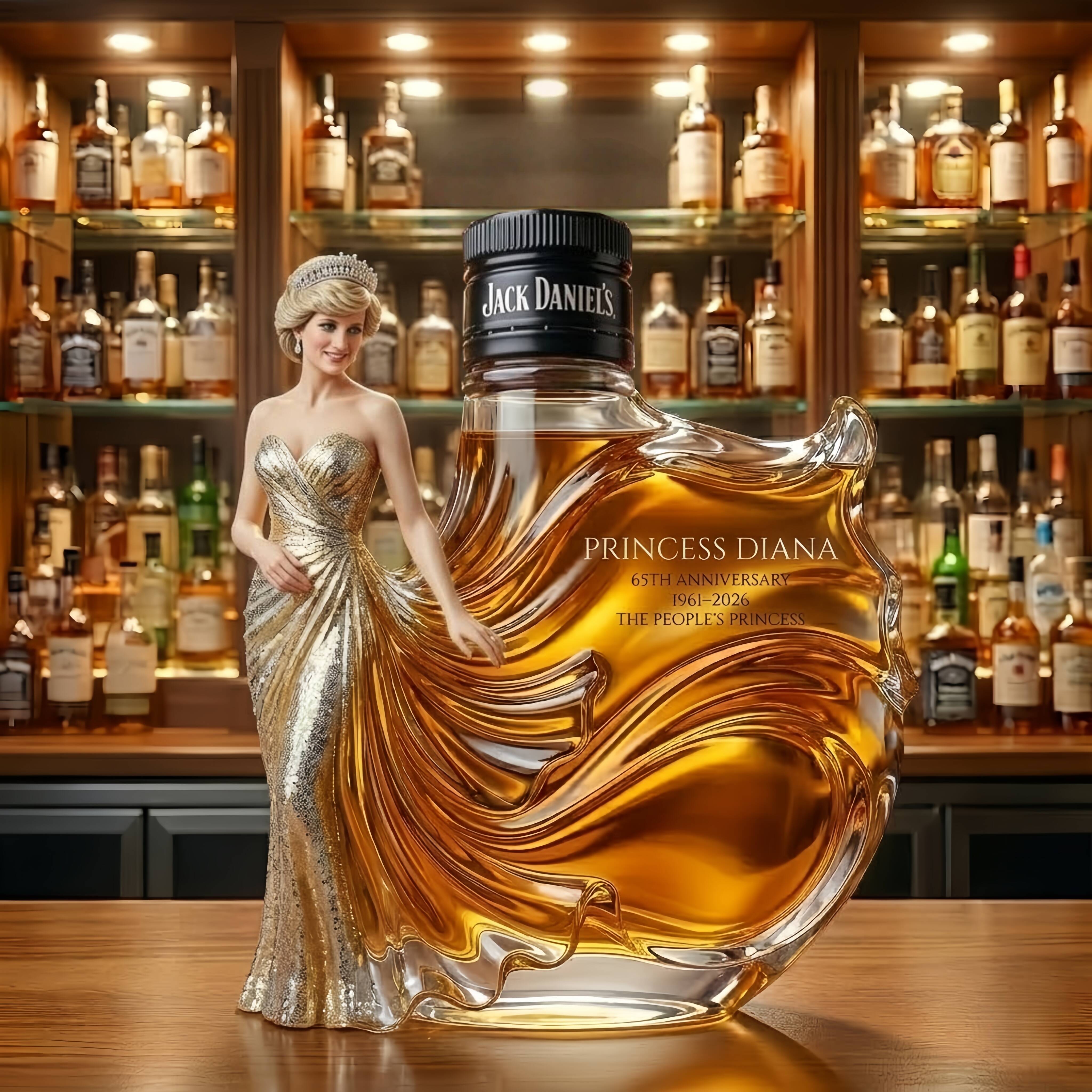 Princess Diana 65th Birthday Special Edition Whiskey bottle