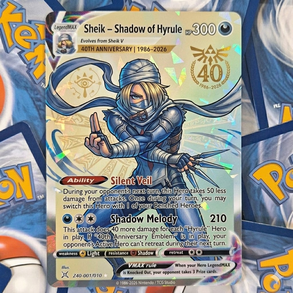 The Legend of Zelda 40th Anniversary TCG Cards