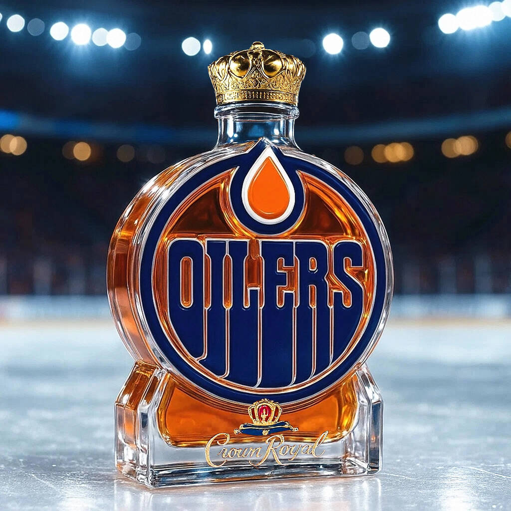 Edmonton Oilers Whisky Bottle