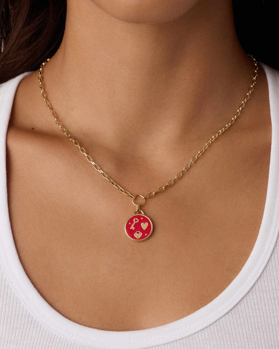 Love U Coin Necklace