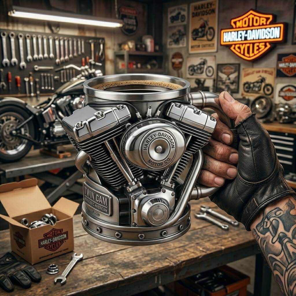 Harley-Davidson Twin Cam Engine Collectible Mug