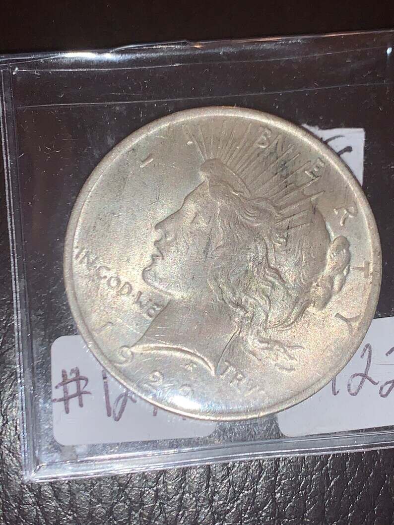 1922 Silver Peace Dollar BU  Coin - !  Lot# 1244