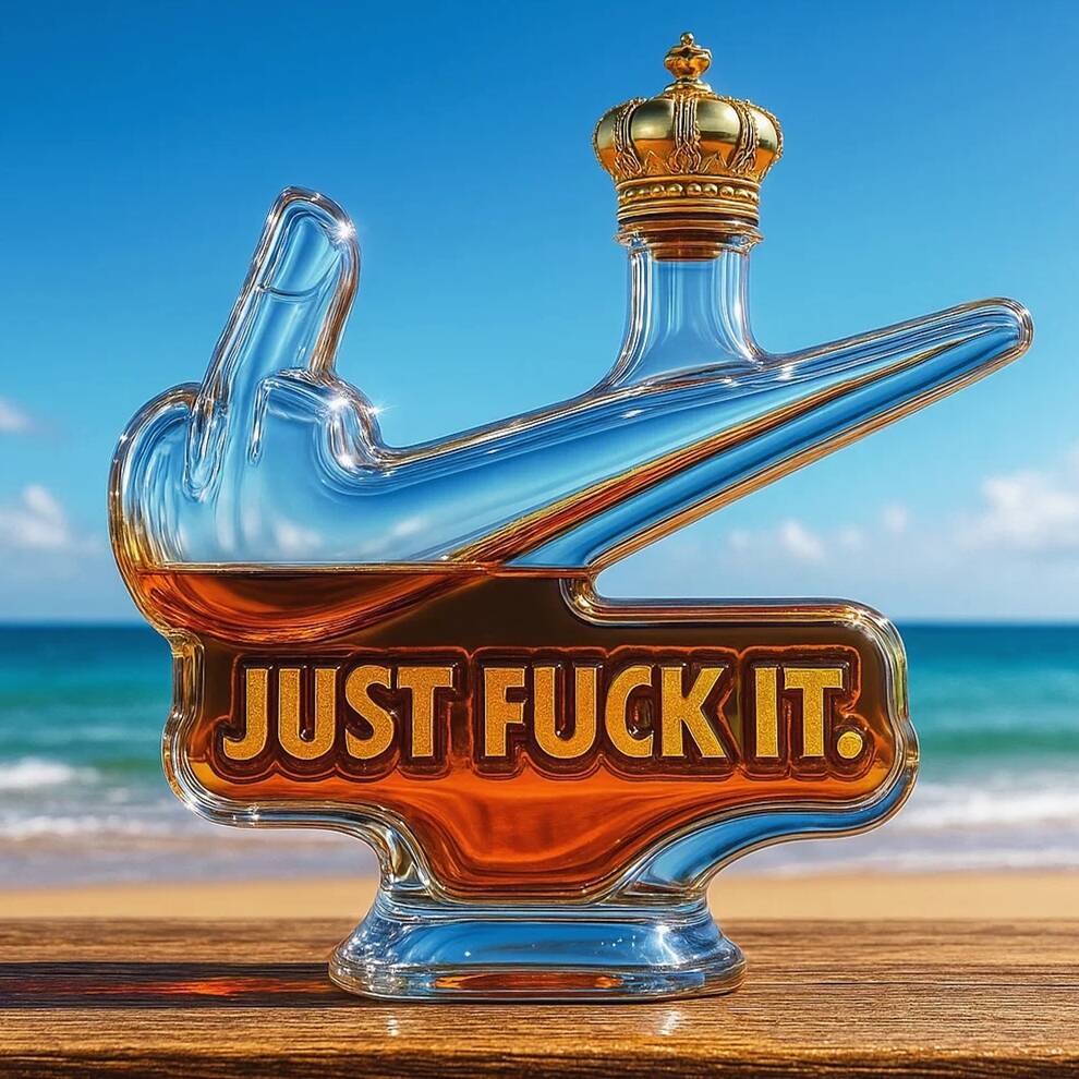 Funny & Rebellious Whisky Bottle