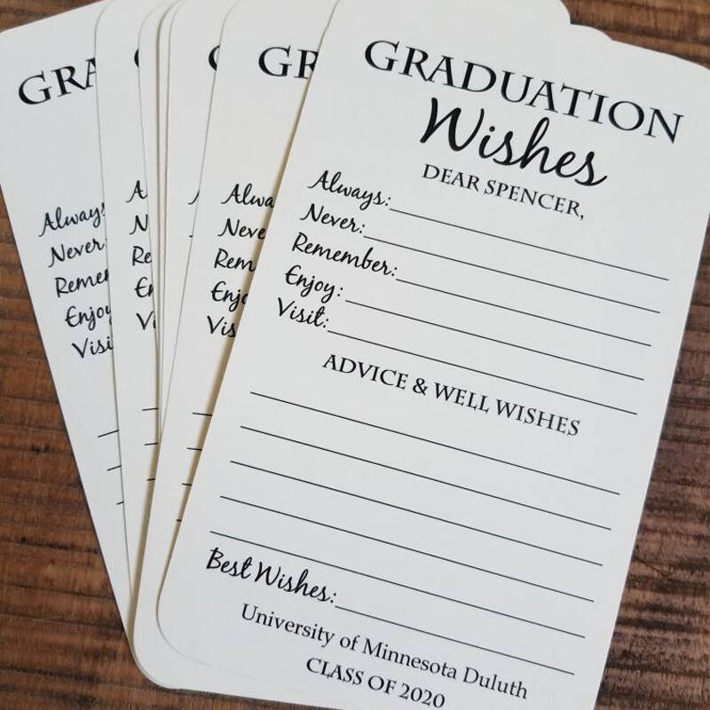 Set of 12 Graduation Wishes Cards