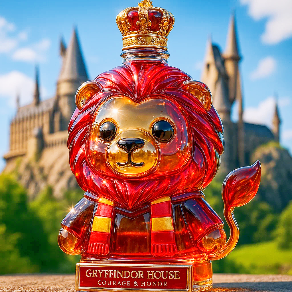 Hogwarts Gryffindor Lion Whiskey Bottle