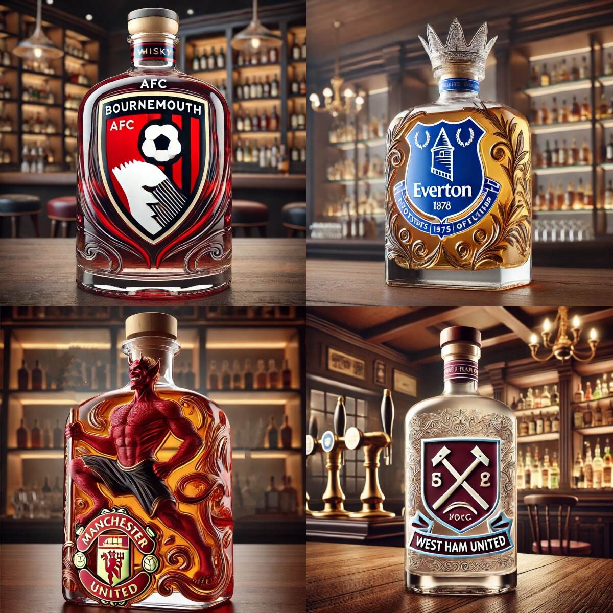 Premier League whisky bottle