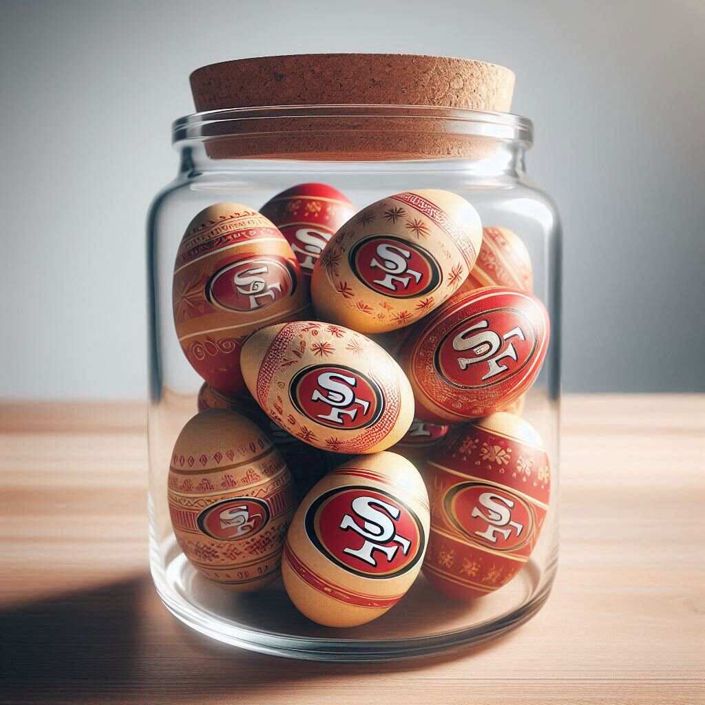 Football Team Egg Jar