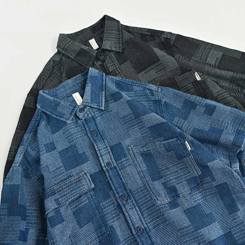 Loose Casual Men's Mesh Cowboy Short Sleeve Shirt