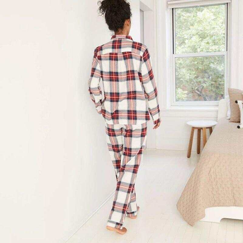 Check Pajama Set for Women