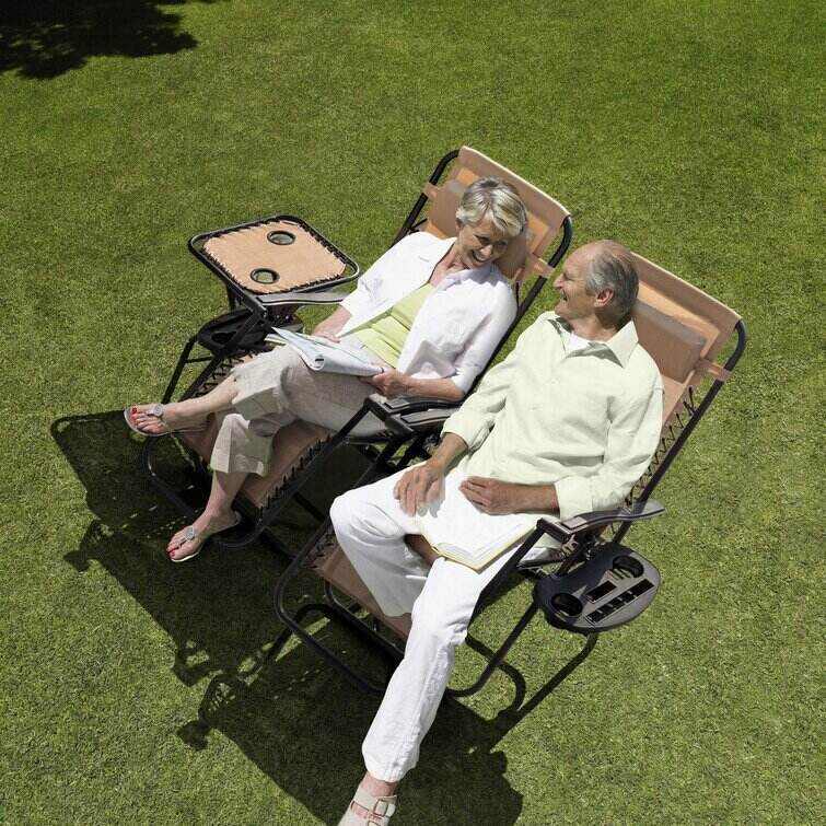 Gavyn Reclining/Folding Zero Gravity Chair with Cushion