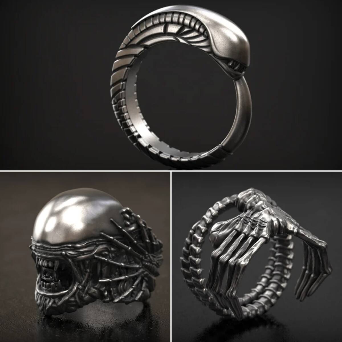 👾Alien Ring , Chestburster, Xenomorph , Facehugger
