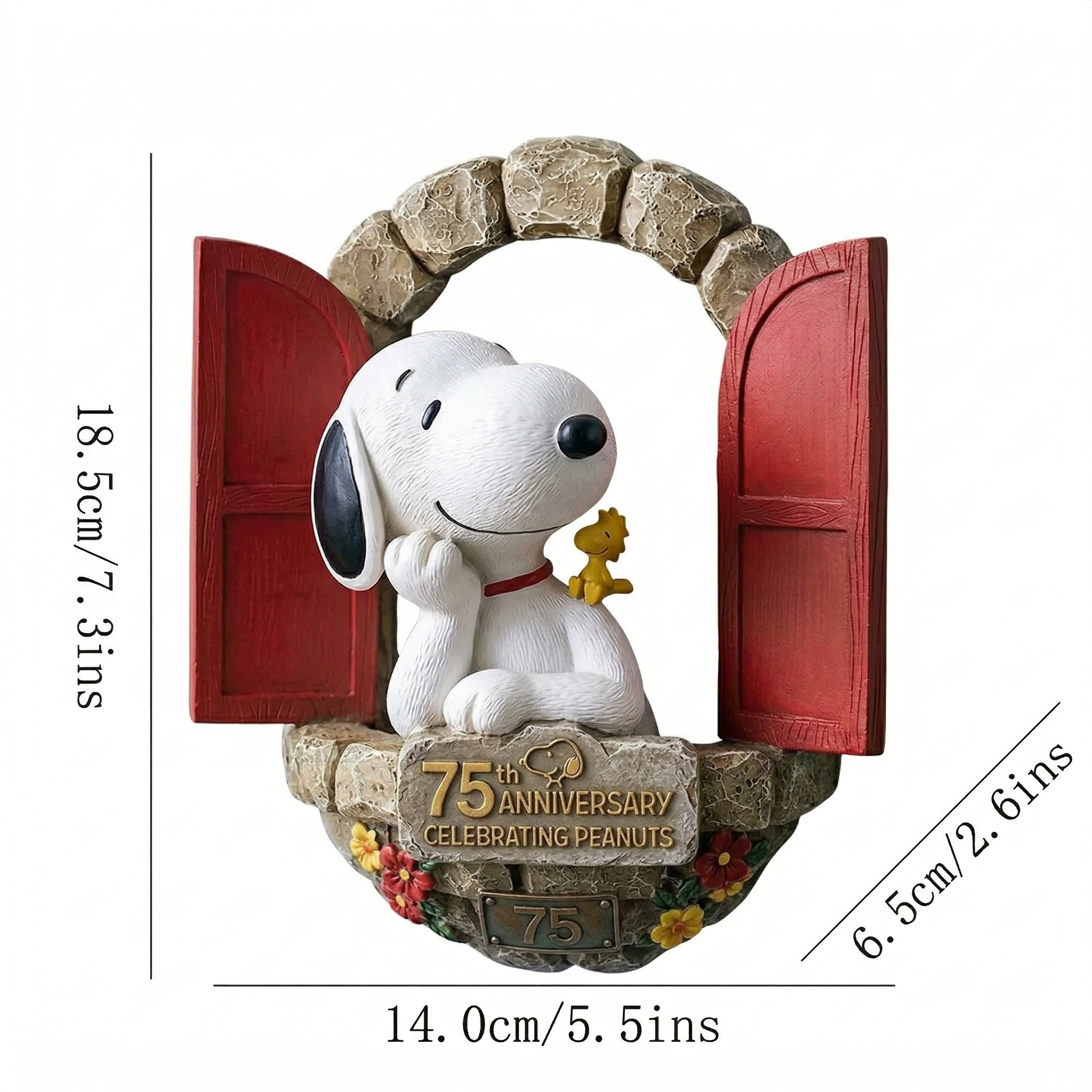 Peanuts 75th Anniversary Snoopy Garden Ornament