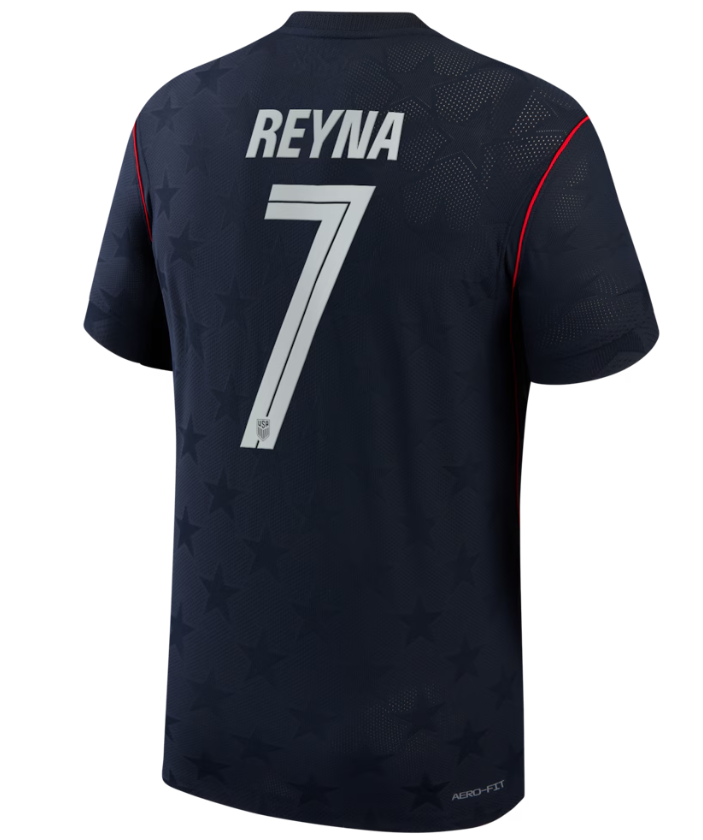Giovanni Reyna USMNT Nike 2026 Away Match Authentic Jersey - Blue