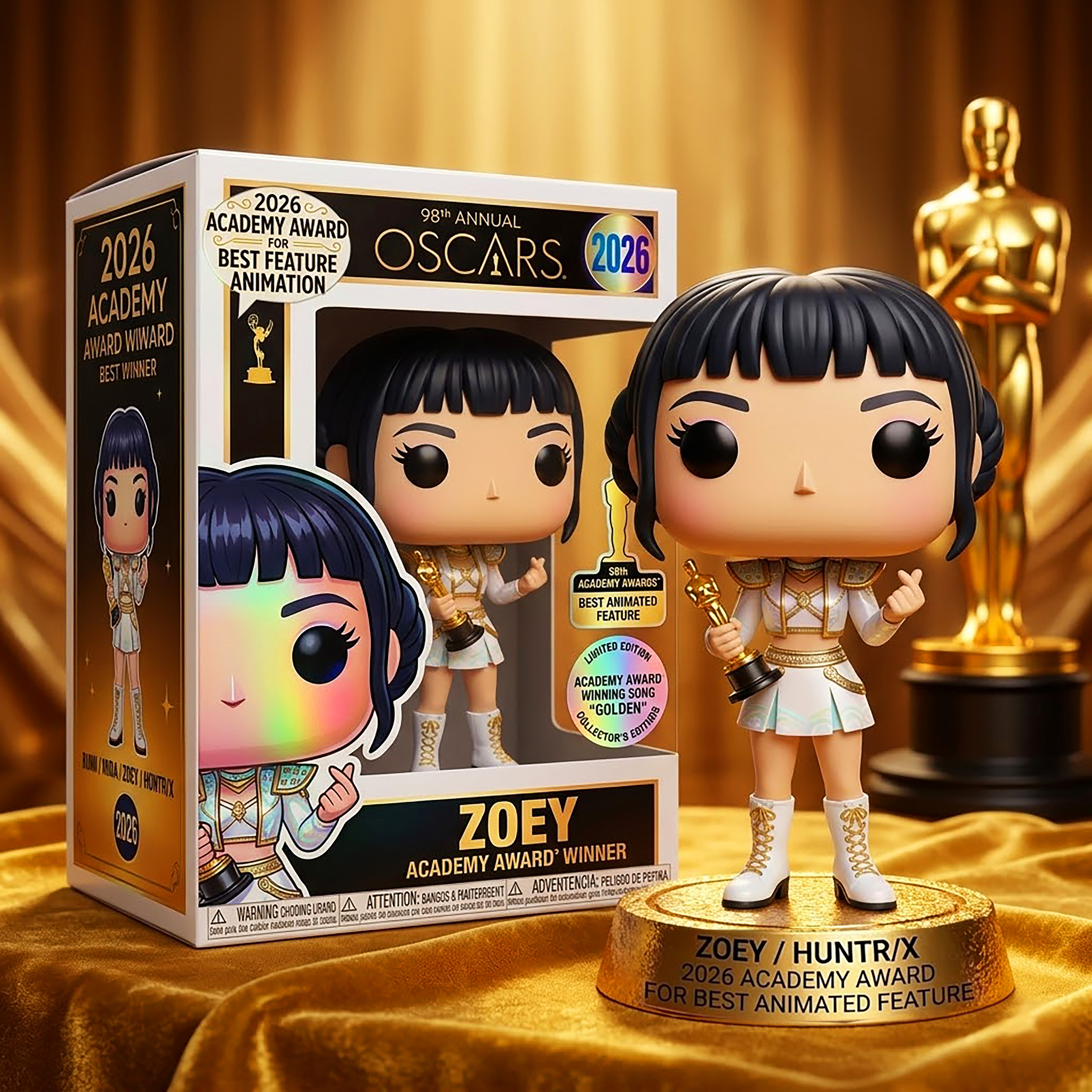 🎤 K-Pop Demon Hunters – 2026 Academy Award Winner Collection Figure